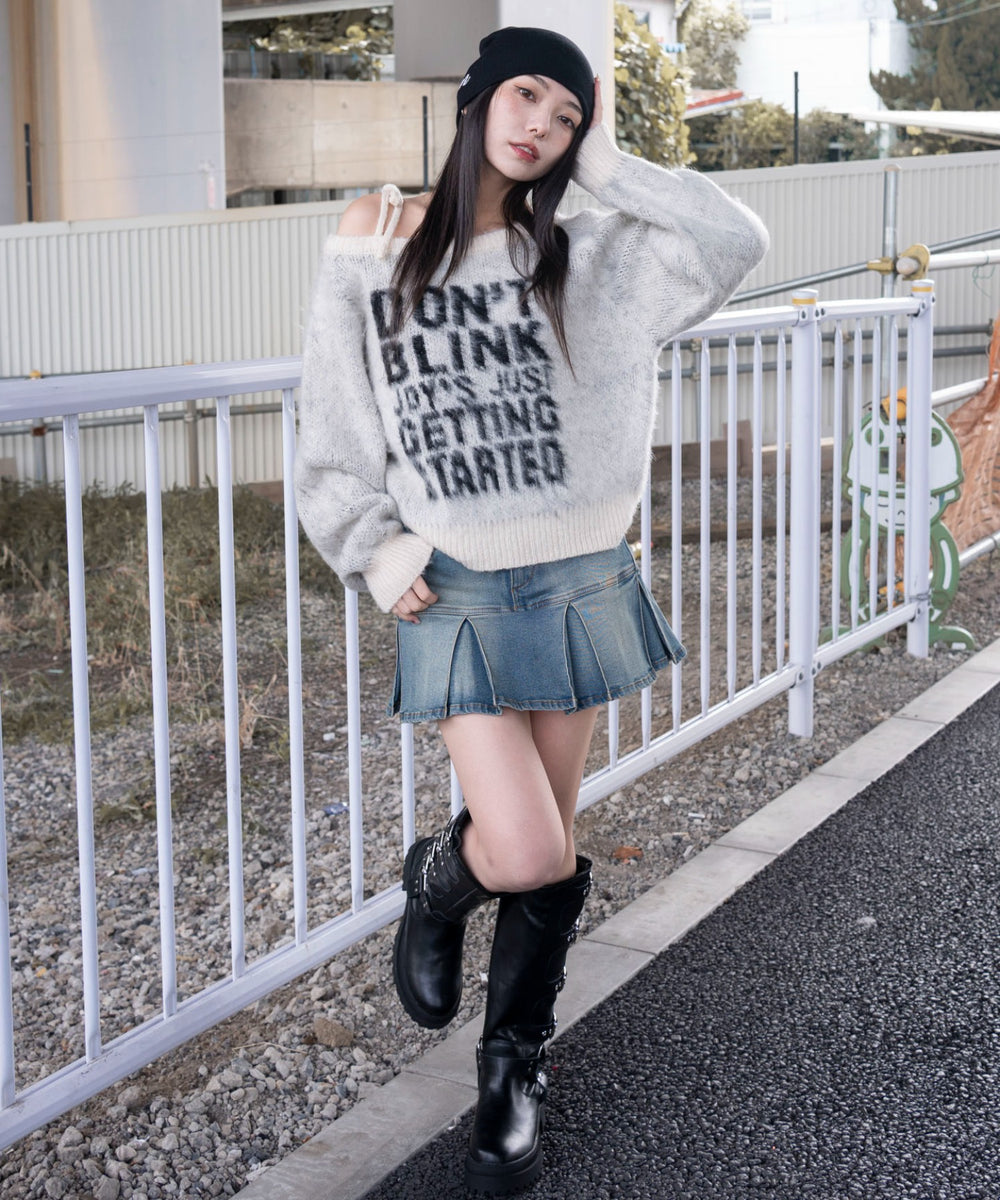 ホワイトアイボリー　モデル：159cm F着用