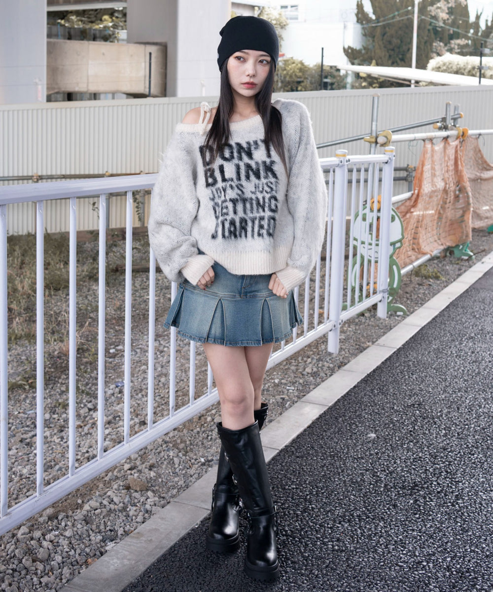 ホワイトアイボリー　モデル：159cm F着用