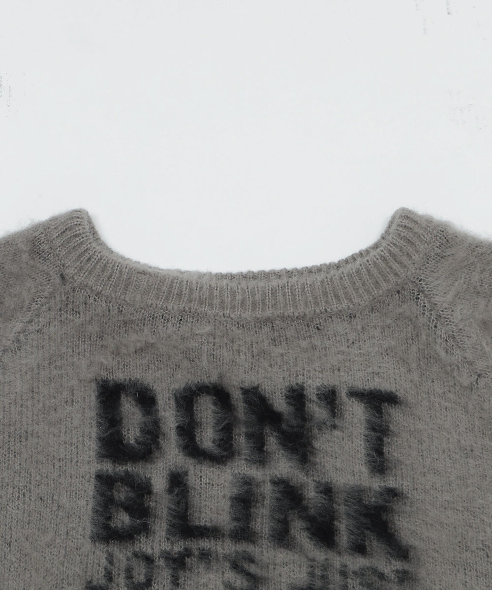 シャギー2WAYグラフィックワンショルニット