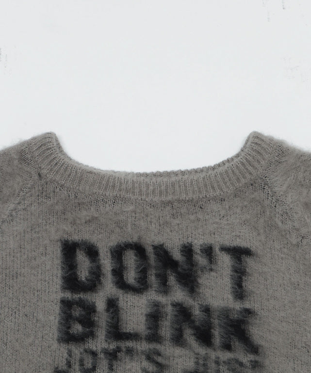 シャギー2WAYグラフィックワンショルニット