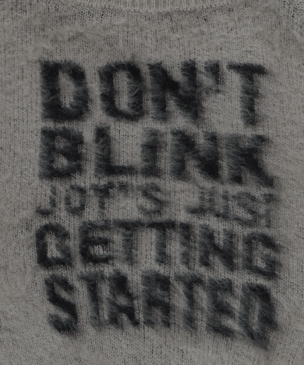 シャギー2WAYグラフィックワンショルニット