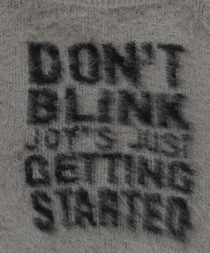 シャギー2WAYグラフィックワンショルニット