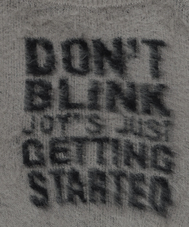 シャギー2WAYグラフィックワンショルニット