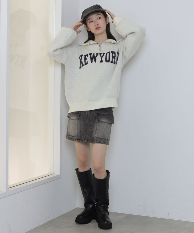 オフホワイト　モデル：163cm F着用