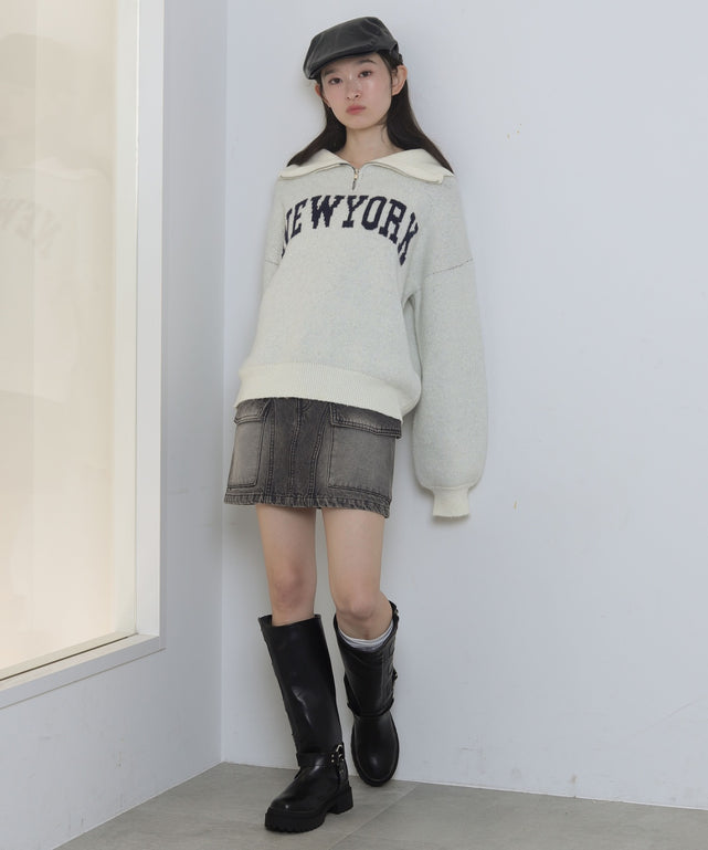 オフホワイト　モデル：163cm F着用