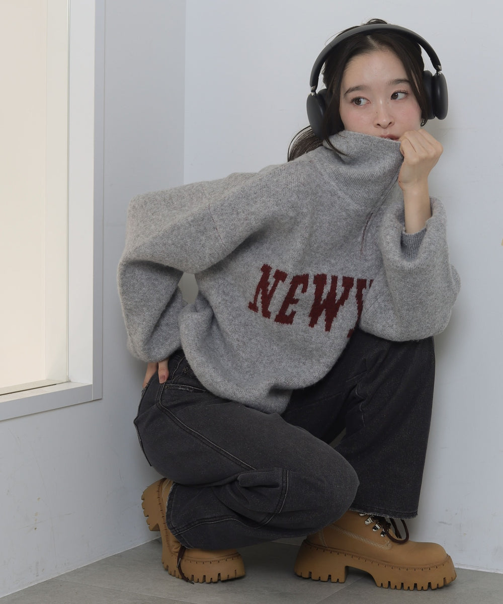 杢グレー　モデル：163cm F着用