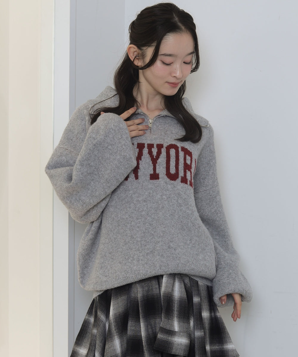 杢グレー　モデル：163cm F着用