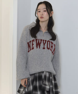 杢グレー　モデル：163cm F着用