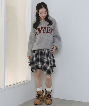 杢グレー　モデル：163cm F着用