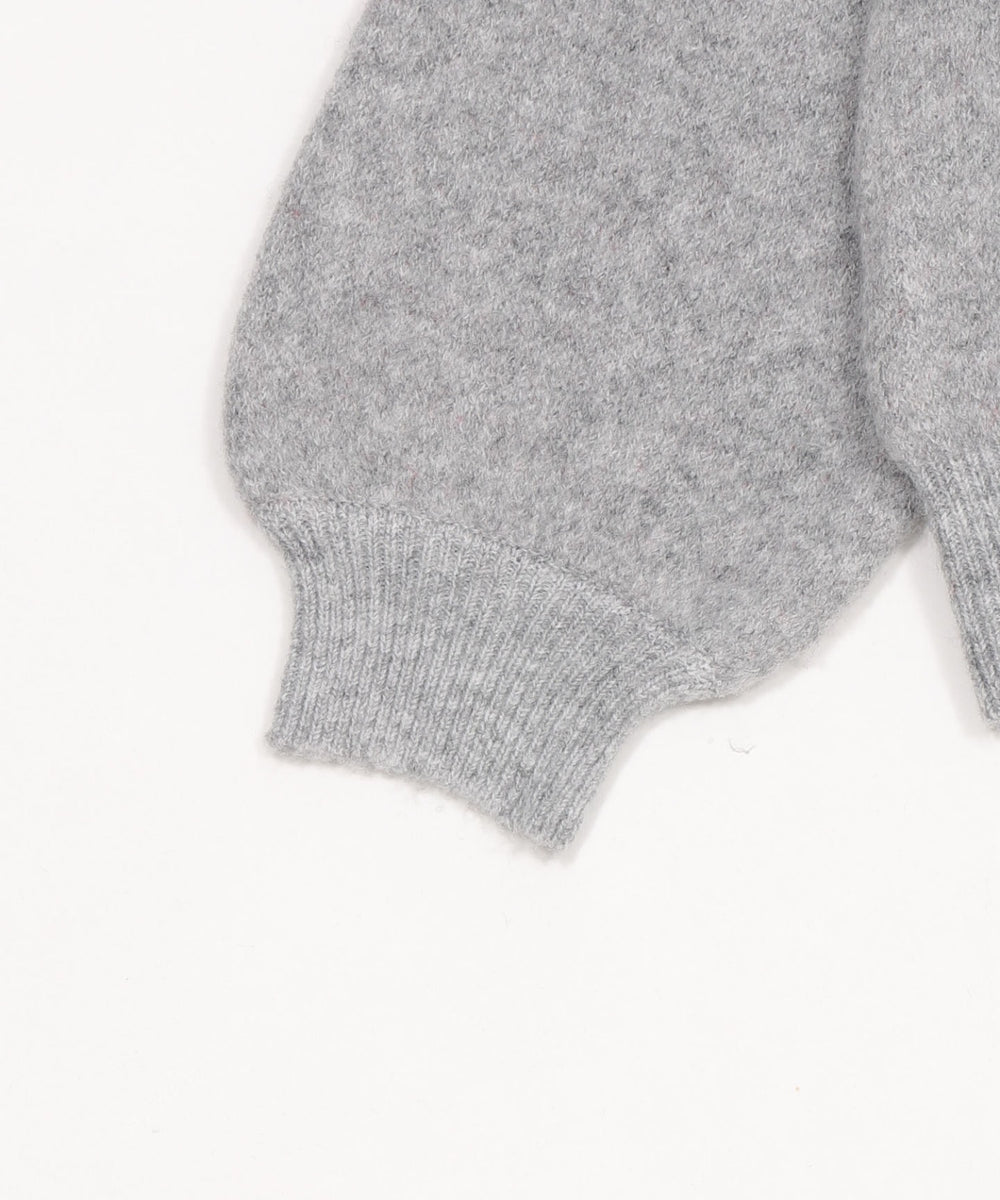 フラッフィーハーフジップニット