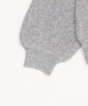 フラッフィーハーフジップニット