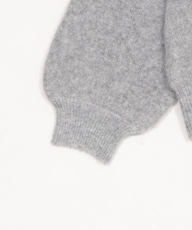 フラッフィーハーフジップニット