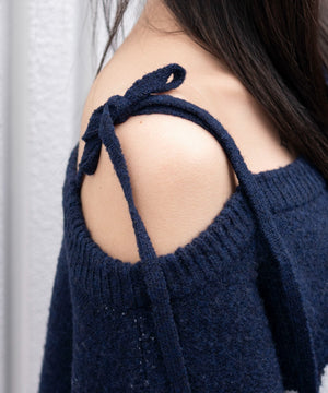 フラッフィー2WAYグラフィックワンショルBIGニット