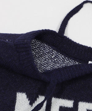 フラッフィー2WAYグラフィックワンショルBIGニット