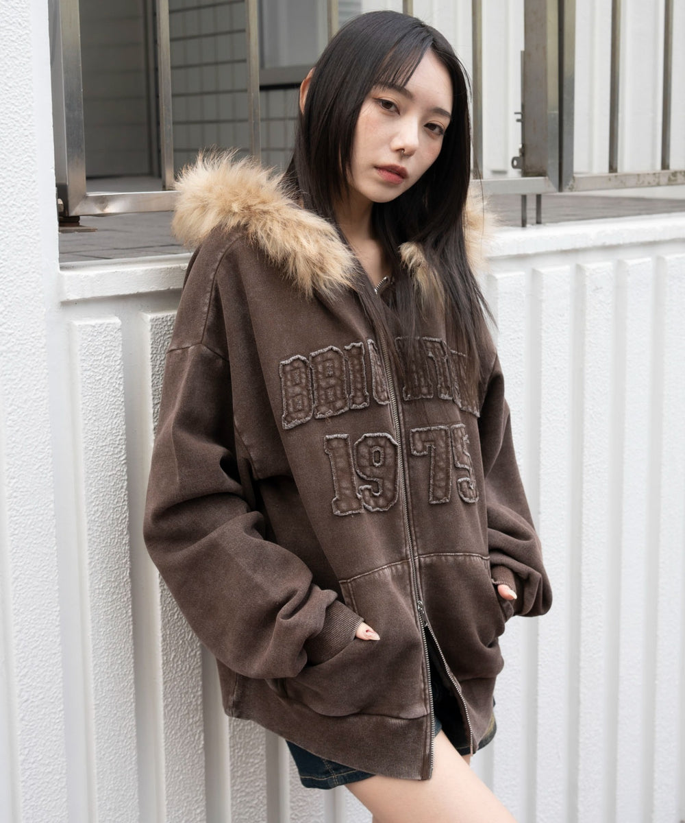 ブラウン　モデル：159cm F着用