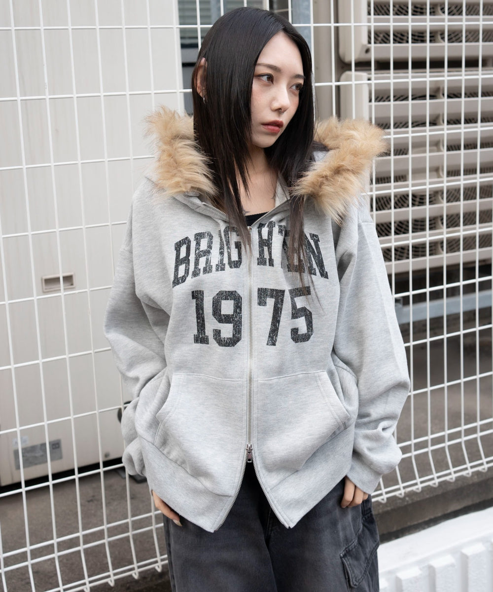 杢グレー　モデル：159cm F着用