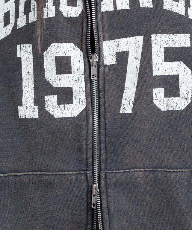 裏起毛ファーフードBIGZIPパーカー