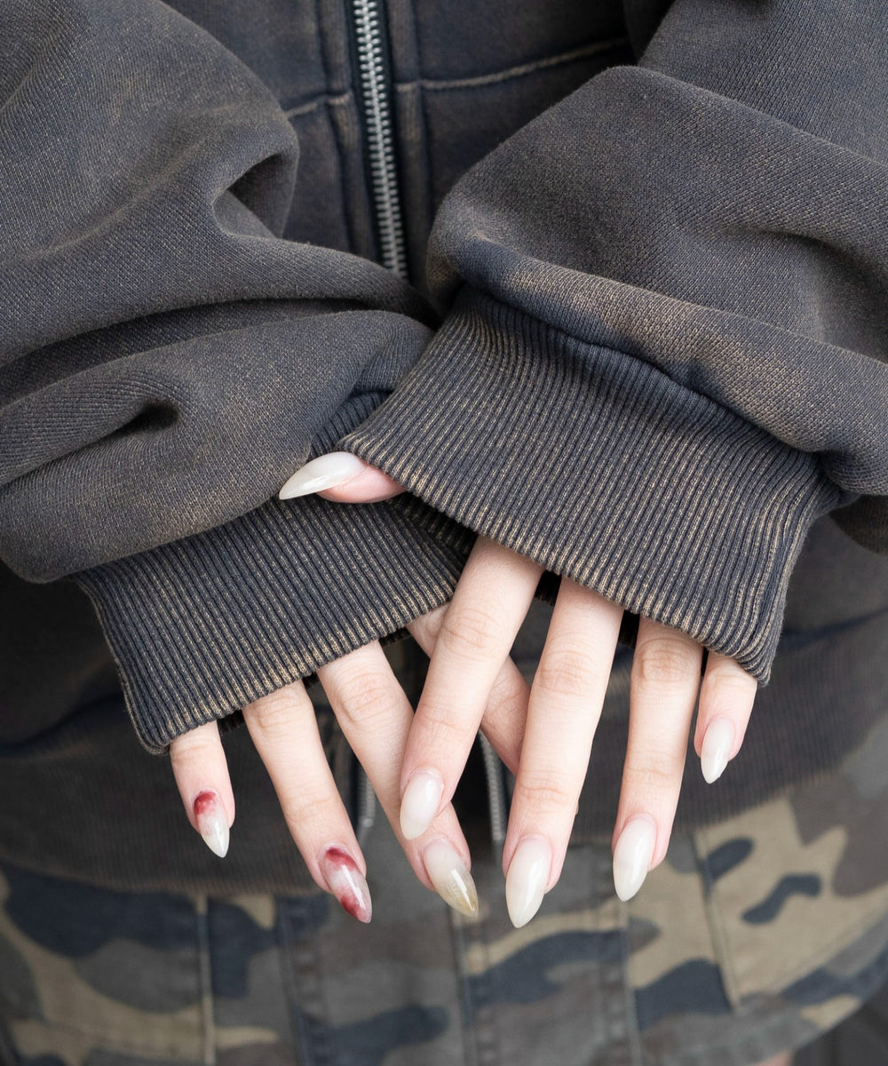 裏起毛ファーフードBIGZIPパーカー