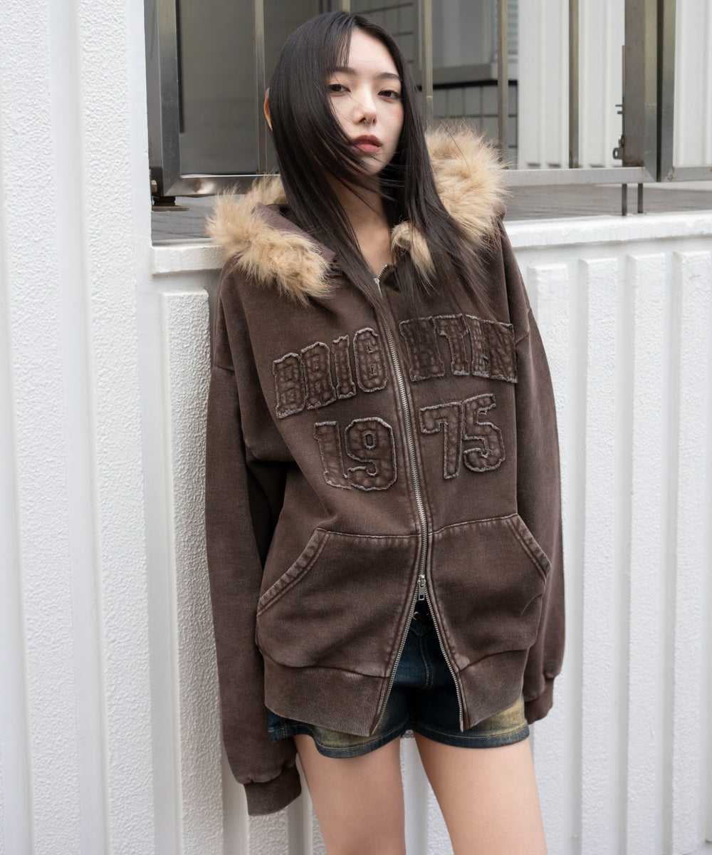 ブラウン　モデル：159cm F着用