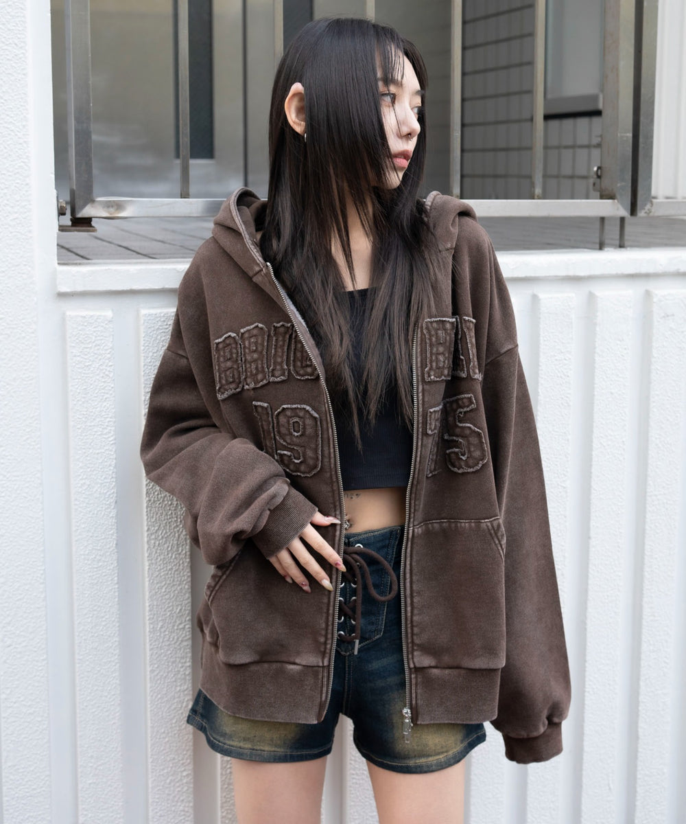 ブラウン　モデル：159cm F着用