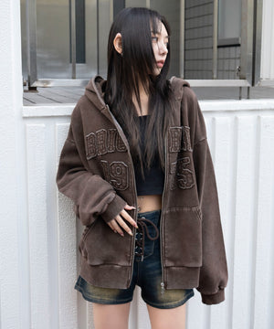 ブラウン　モデル：159cm F着用