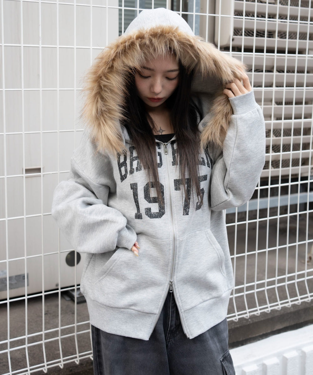 杢グレー　モデル：159cm F着用