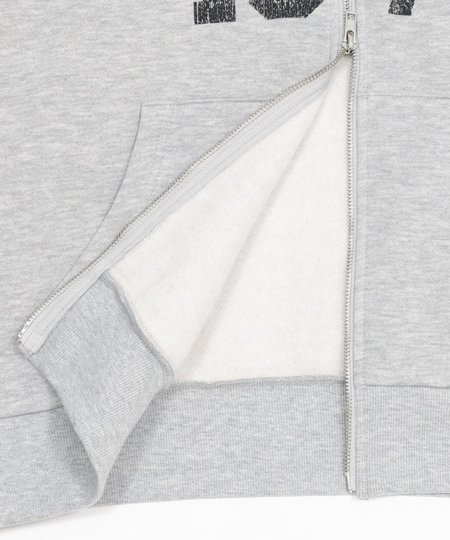 裏起毛ファーフードBIGZIPパーカー