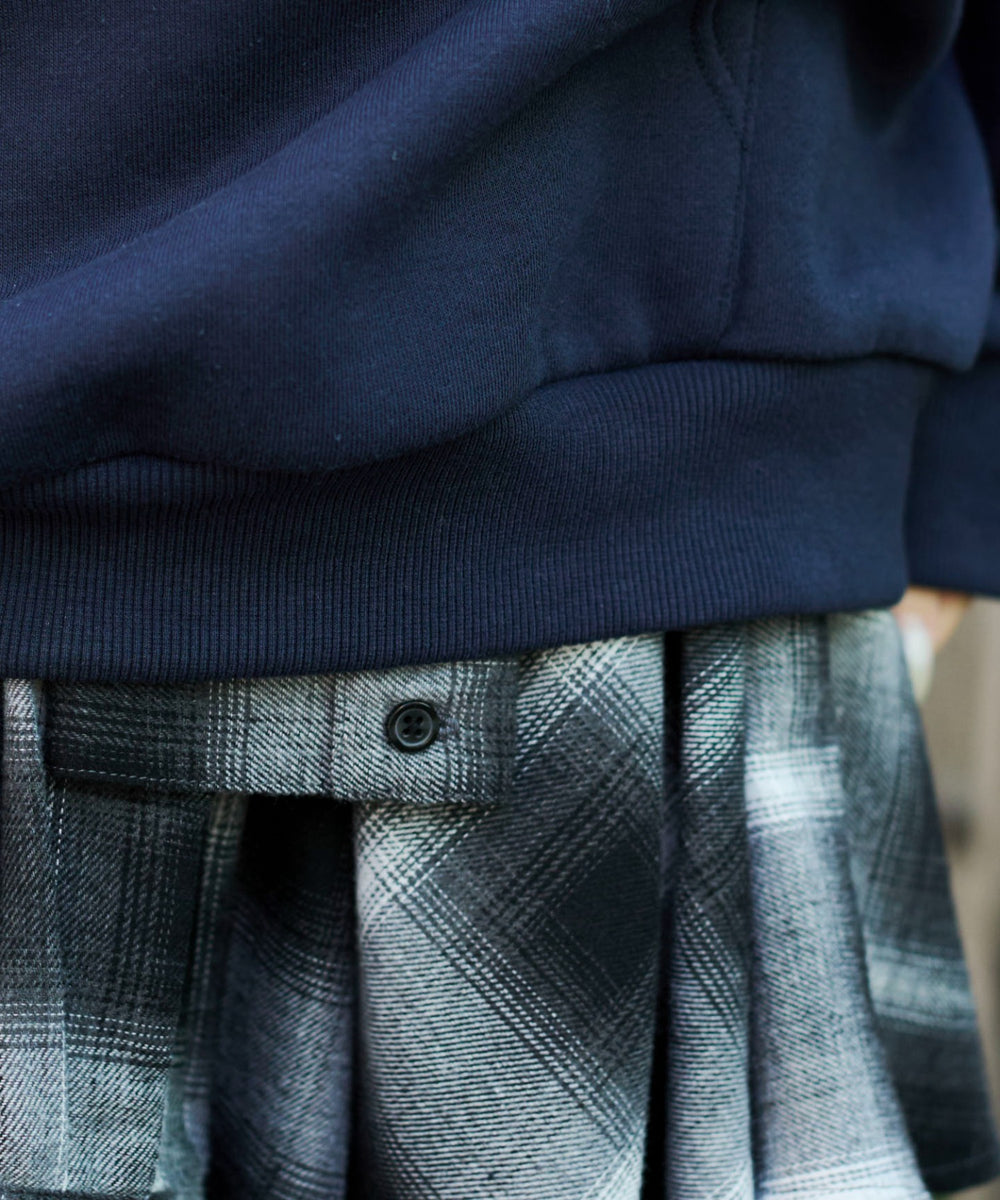 裏起毛グラフィックビッグプルパーカー