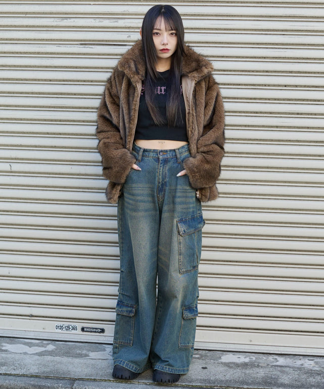 ブラウンソノタ　モデル：159cm F着用