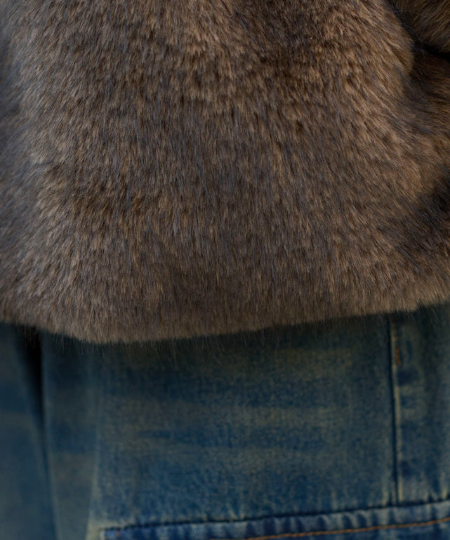 2WAYカラーフェイクファーブルゾン