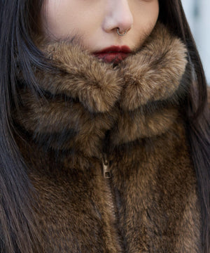 2WAYカラーフェイクファーブルゾン