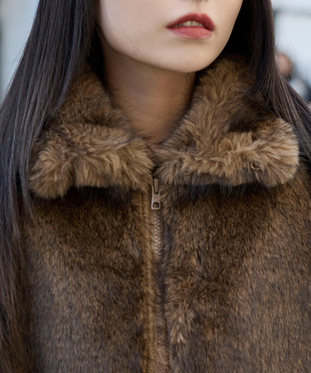 2WAYカラーフェイクファーブルゾン