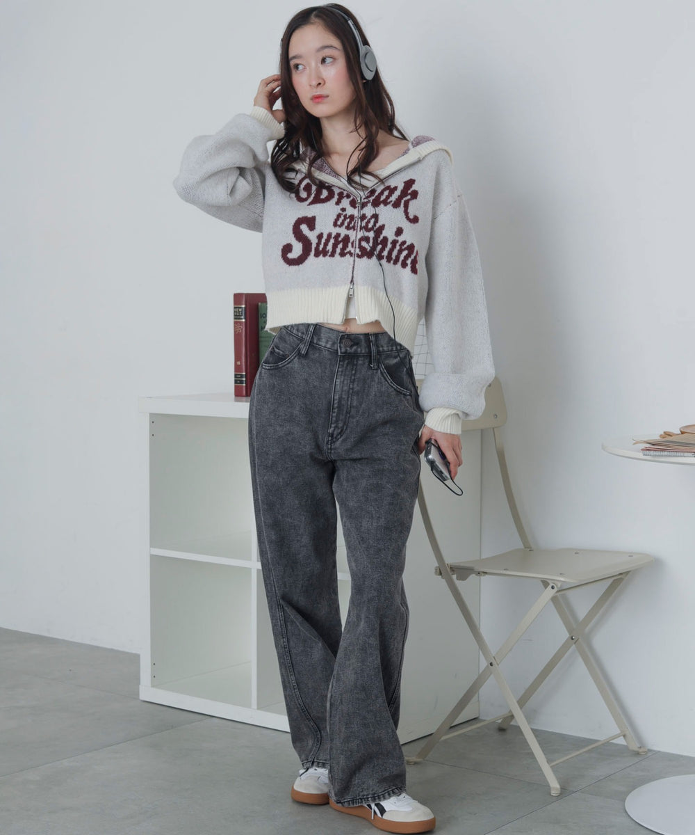 ホワイトアイボリー　モデル：163cm F着用