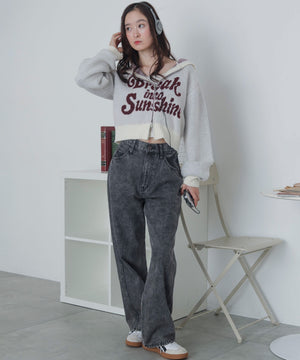 ホワイトアイボリー　モデル：163cm F着用