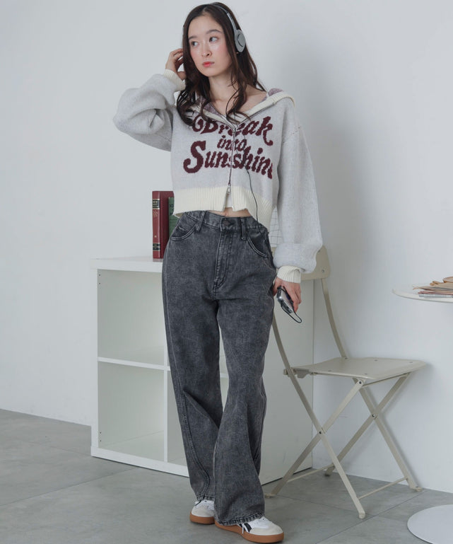 ホワイトアイボリー　モデル：163cm F着用