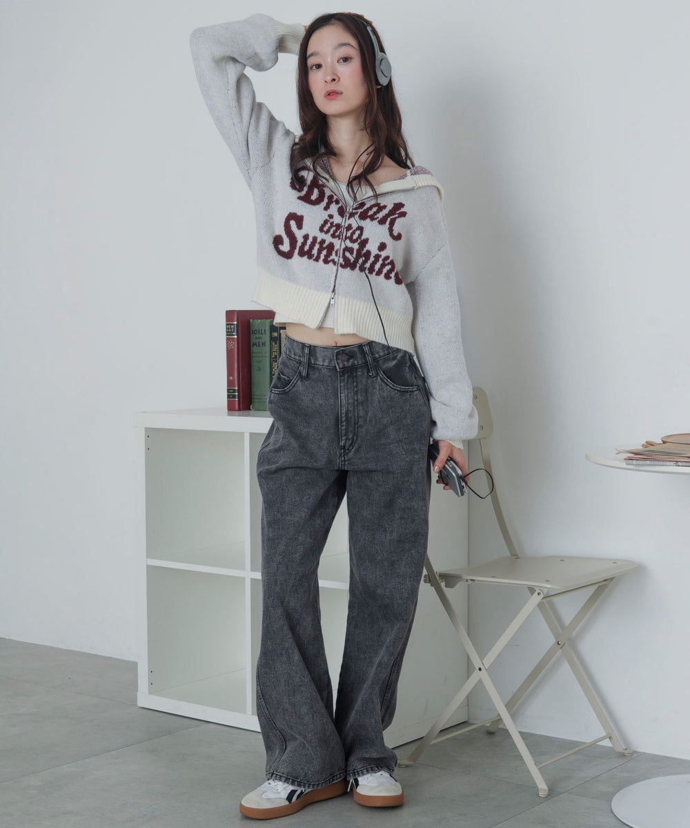 ホワイトアイボリー　モデル：163cm F着用