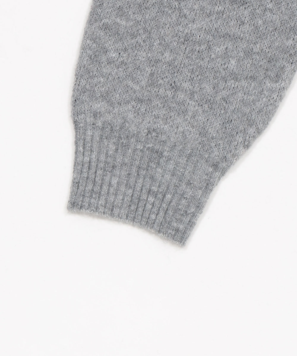 フラッフィーグラフィックジャガードニットZIPパーカー