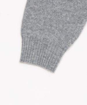 フラッフィーグラフィックジャガードニットZIPパーカー