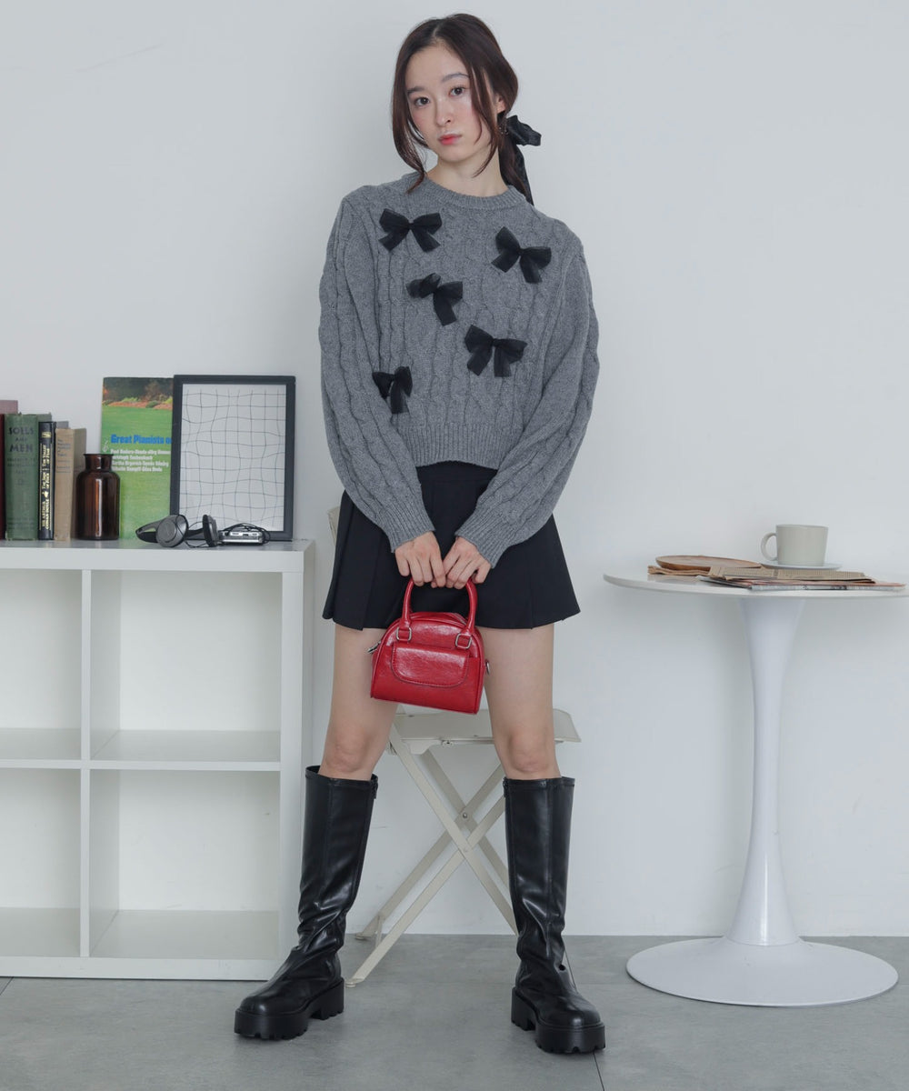 杢グレー　モデル：163cm F着用