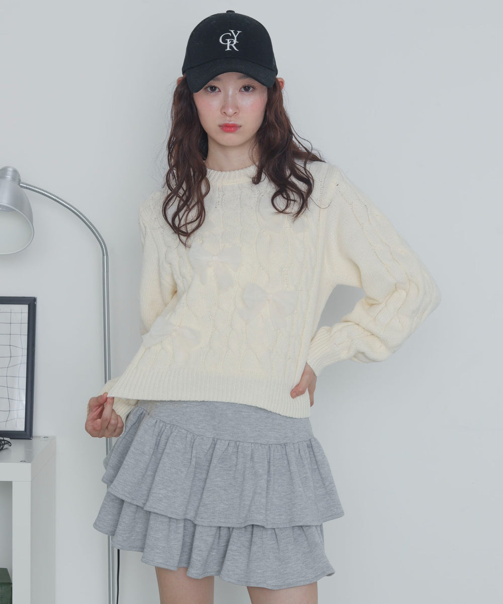 ホワイトアイボリー　モデル：163cm F着用