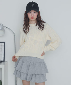 ホワイトアイボリー　モデル：163cm F着用