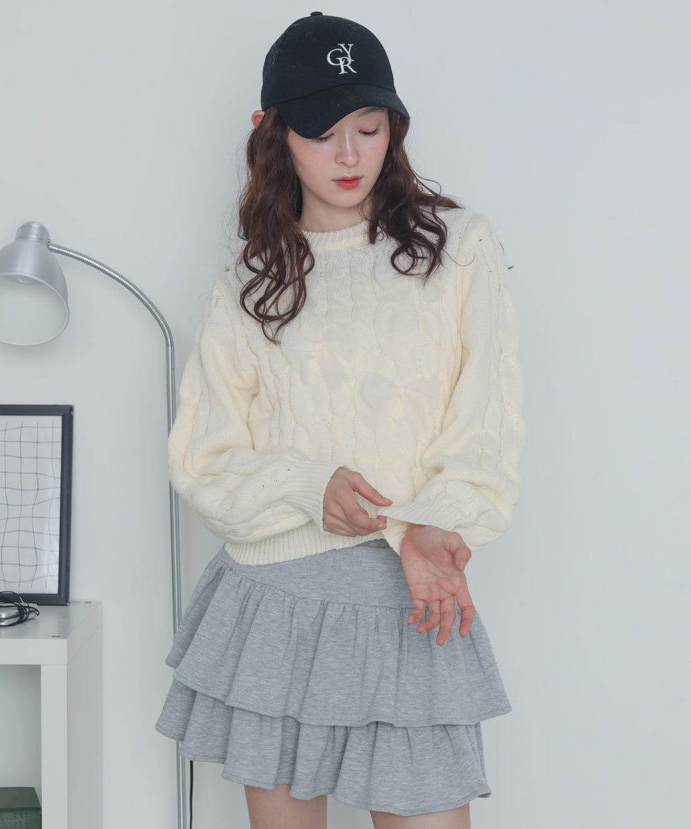 ホワイトアイボリー　モデル：163cm F着用