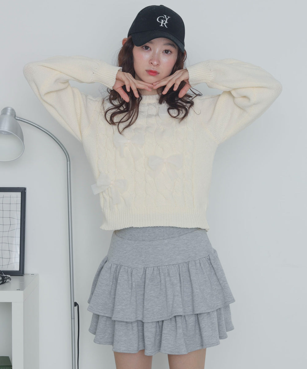 ホワイトアイボリー　モデル：163cm F着用