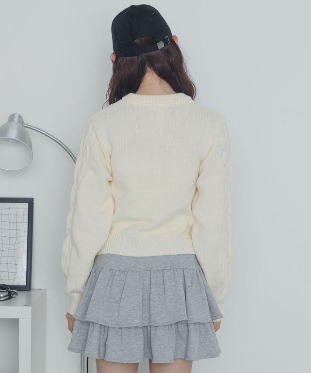 ホワイトアイボリー　モデル：163cm F着用