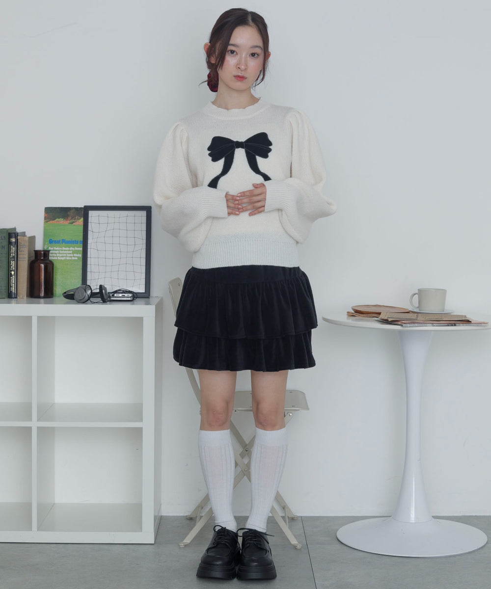 ホワイトアイボリー　モデル：163cm F着用