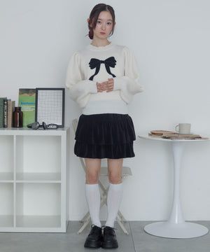 ホワイトアイボリー　モデル：163cm F着用