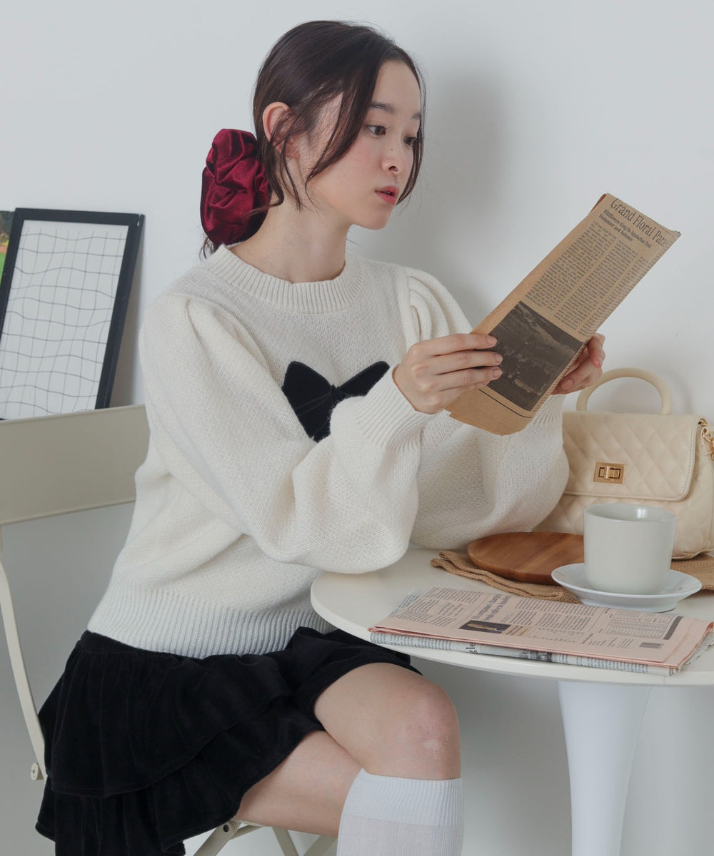 ホワイトアイボリー　モデル：163cm F着用