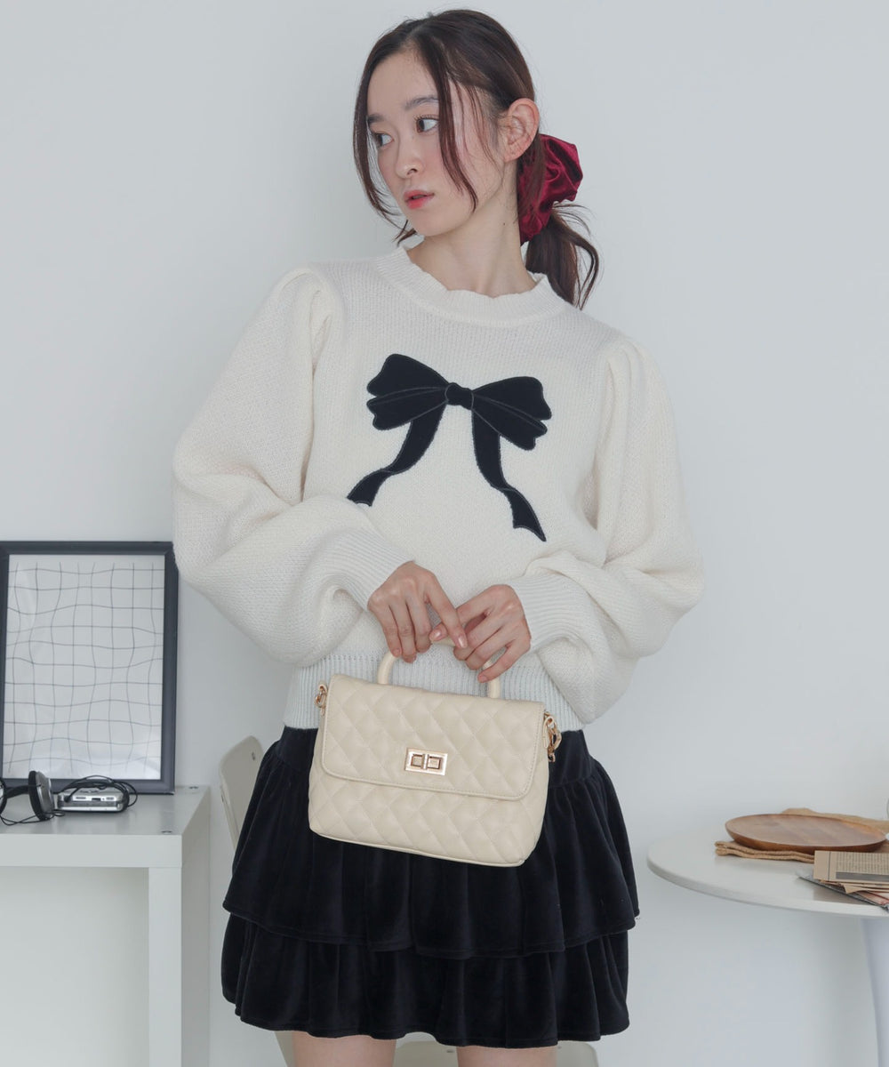 ホワイトアイボリー　モデル：163cm F着用