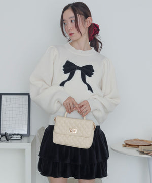 ホワイトアイボリー　モデル：163cm F着用