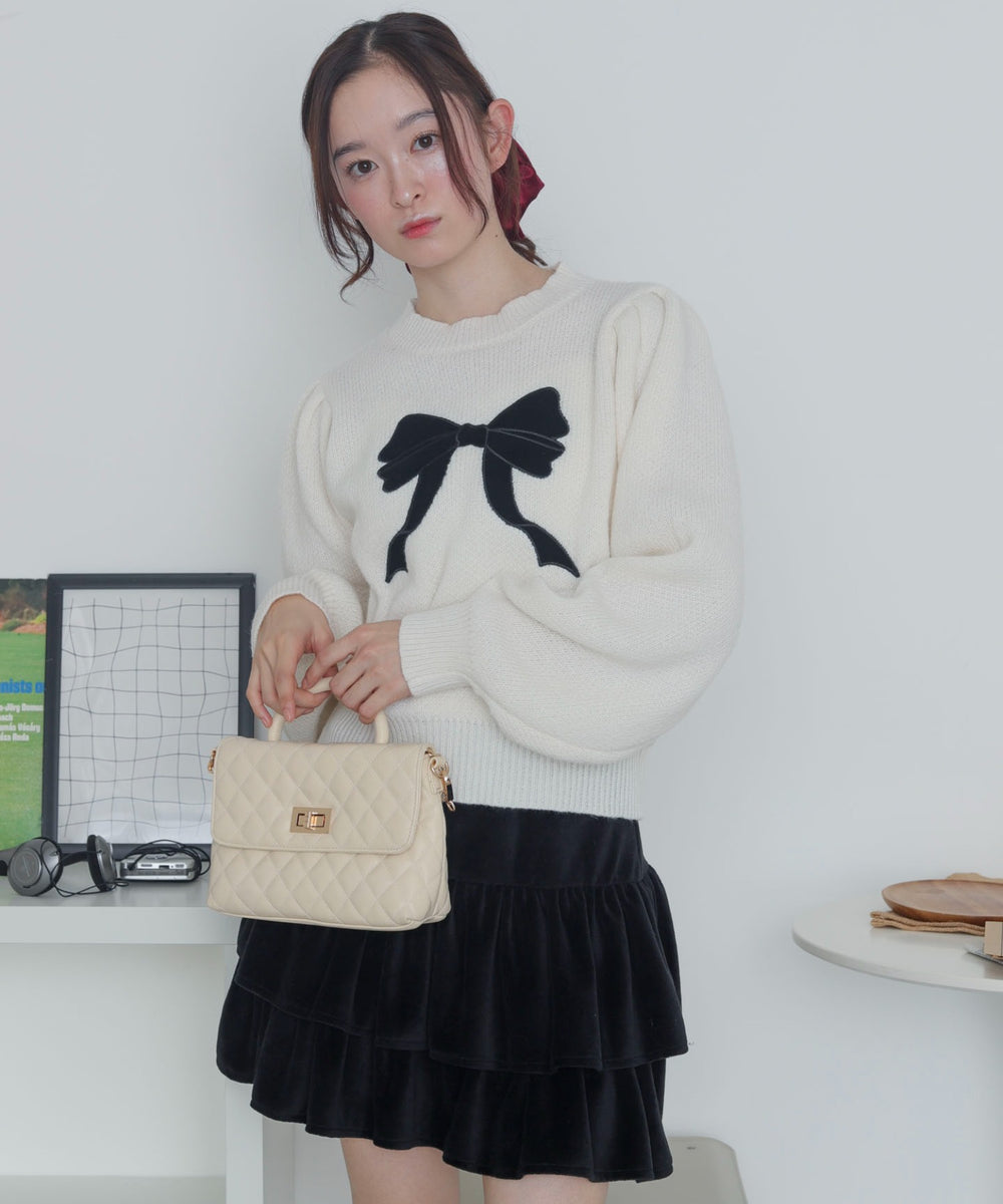 ホワイトアイボリー　モデル：163cm F着用